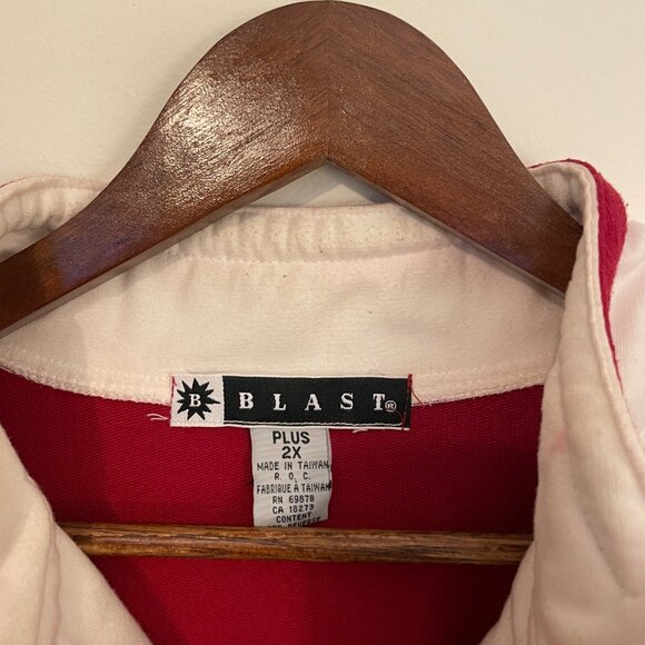 Women's Vintage Two-Piece Sweatsuit with Embroidery, Size 2X, Fair Condition - Picture 6 of 10